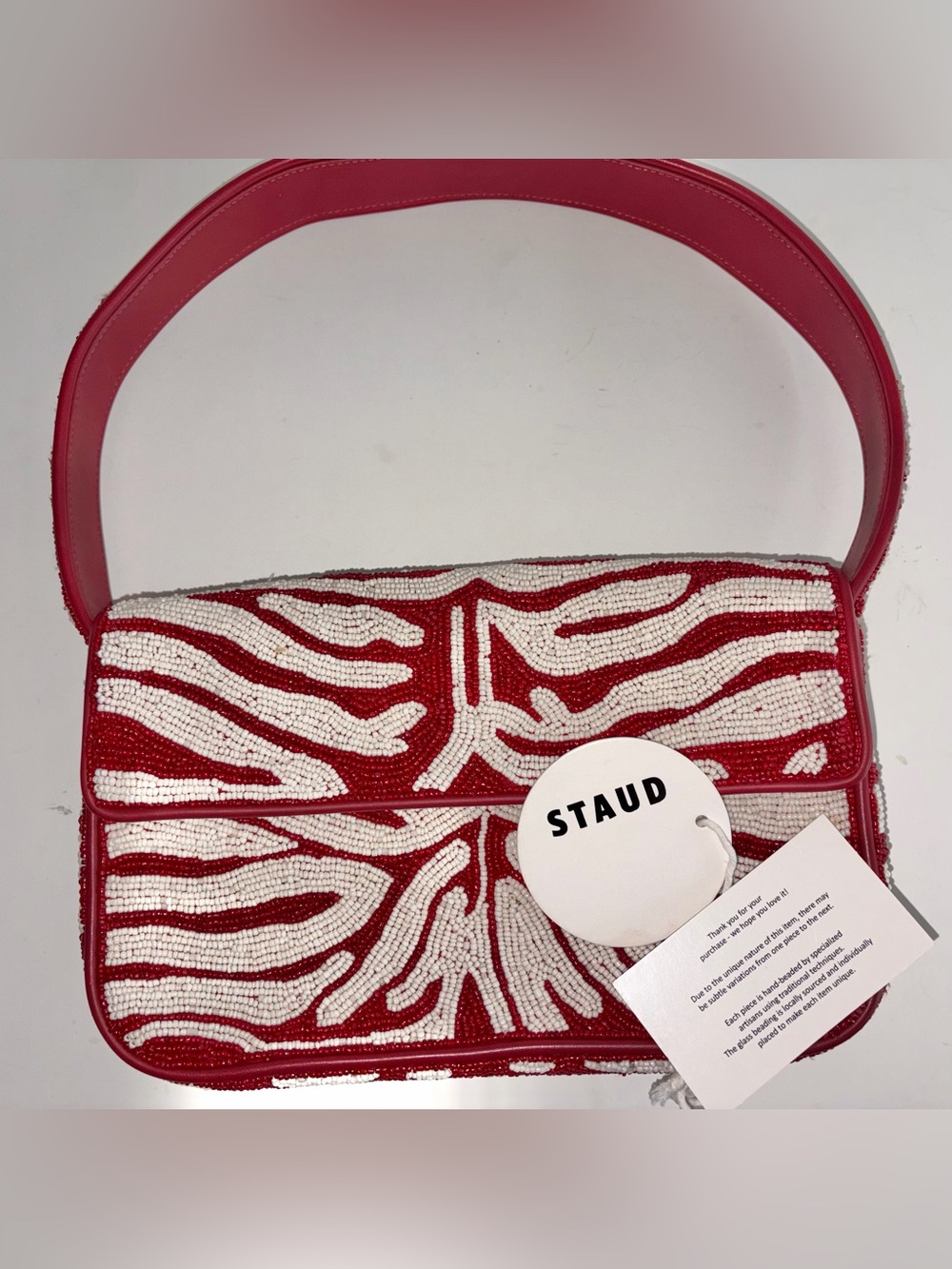 STAUD TOMMY BEADED SHOULDER BAG - Picture 6 of 15